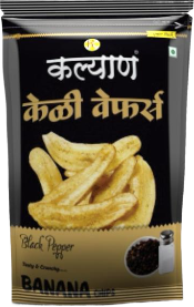 Kalyan Banana Wafers (Black Pepper) 200gm [200 gm X 20 ]