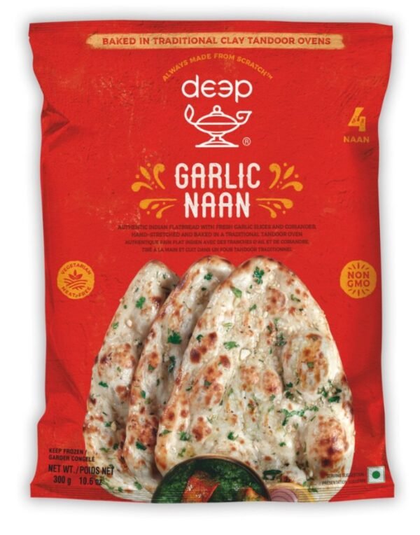 Garlic Naan Vegan 0.300 kg * 24 bags