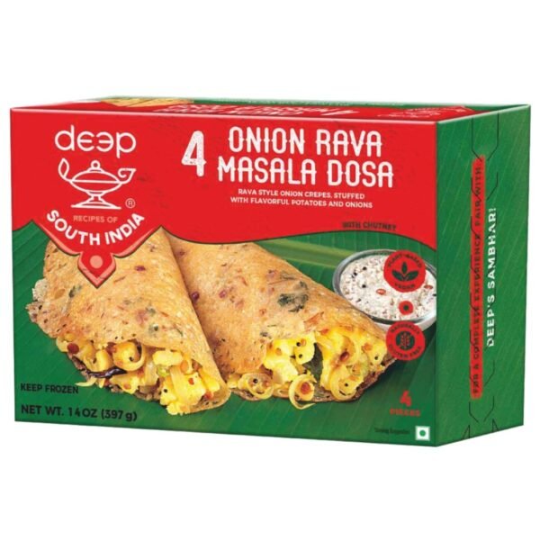 Onion Rava Masala Dosa 397 gm X 12 Box [1 box = 4 masala dosa