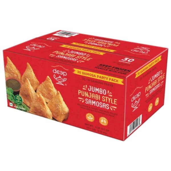 Punjabi Jumbo Samosa 2.1 kg X 1 Box [1 bag = 30 samosa]