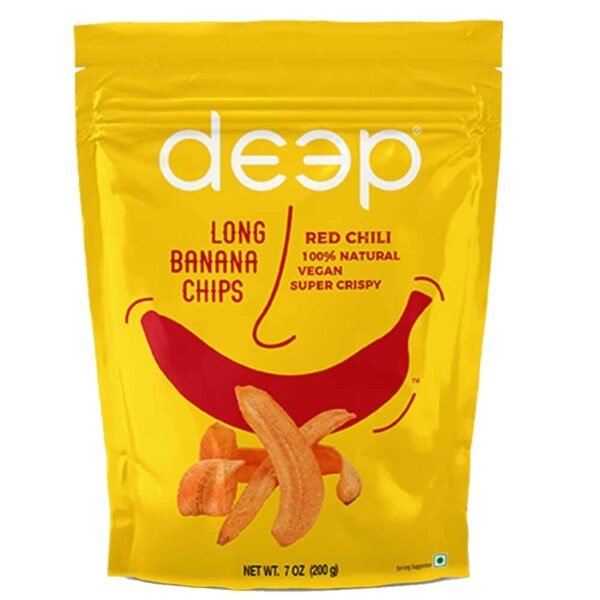 RED CHILI LONG BANANA CHIPS - 15 X 200 gm